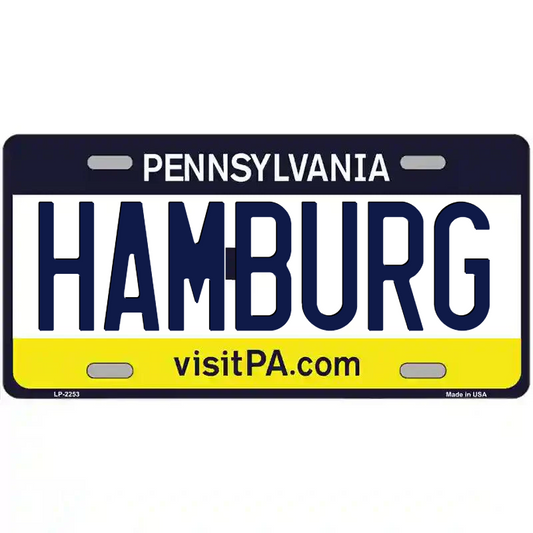 Hamburg Pennsylvania Metal Sign