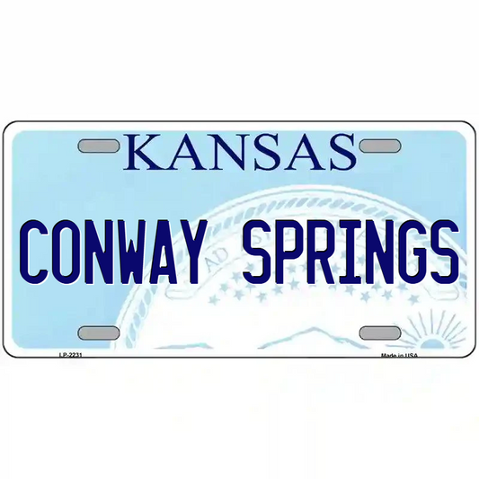 Conway Springs Kansas Metal Sign