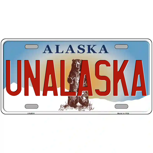 Unalaska Alaska Metal Sign
