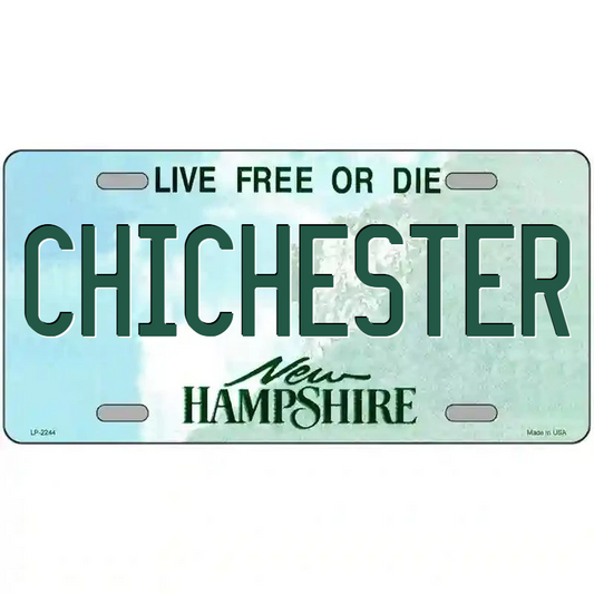 Chichester New Hampshire Metal Sign