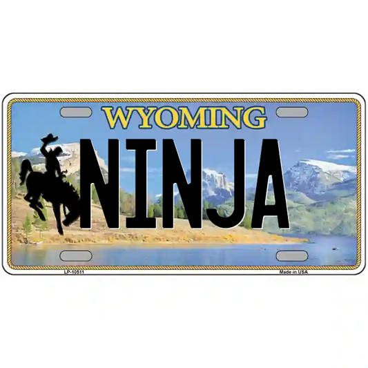 Ninja Wyoming Metal Sign