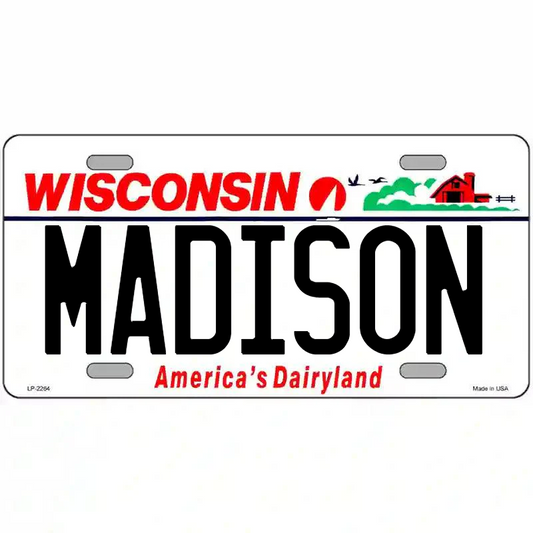 Madison Wisconsin Metal Sign