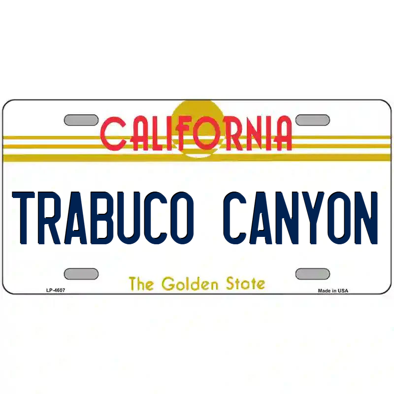 Trabuco Canyon California Metal Sign