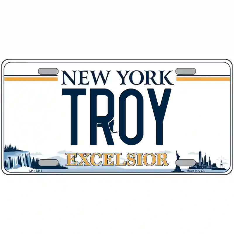 Troy New York Excelsior Metal Sign