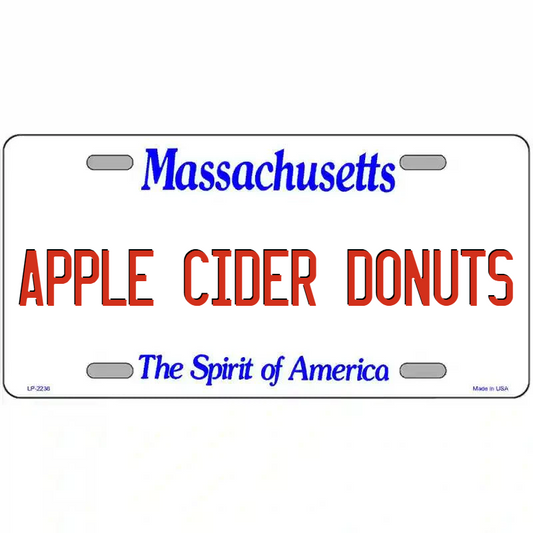 Apple Cider Donuts Massachusetts Metal Sign