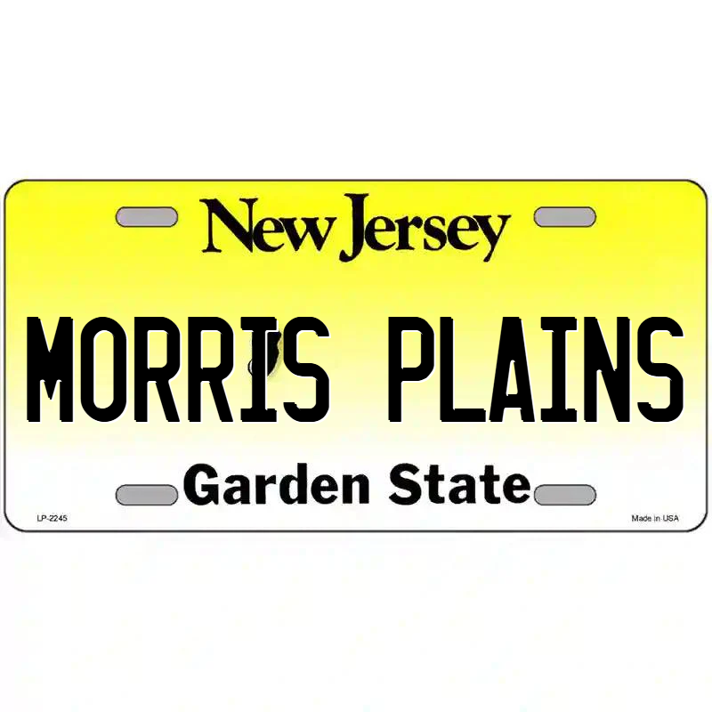 Morris Plains New Jersey Metal Sign