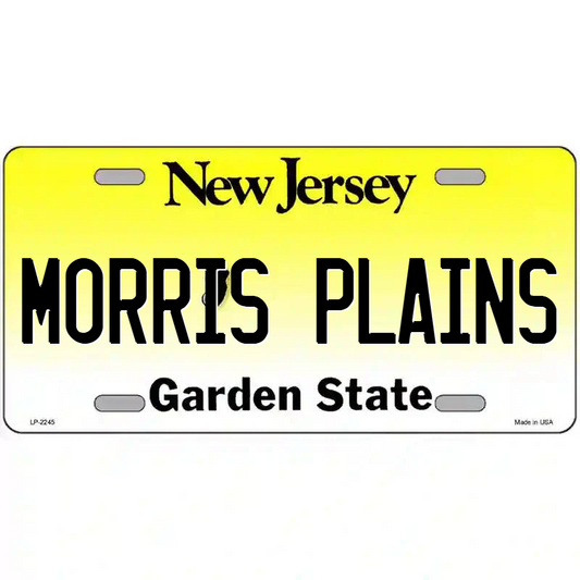 Morris Plains New Jersey Metal Sign