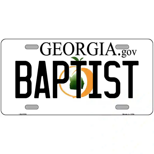 Baptist Georgia Metal Sign