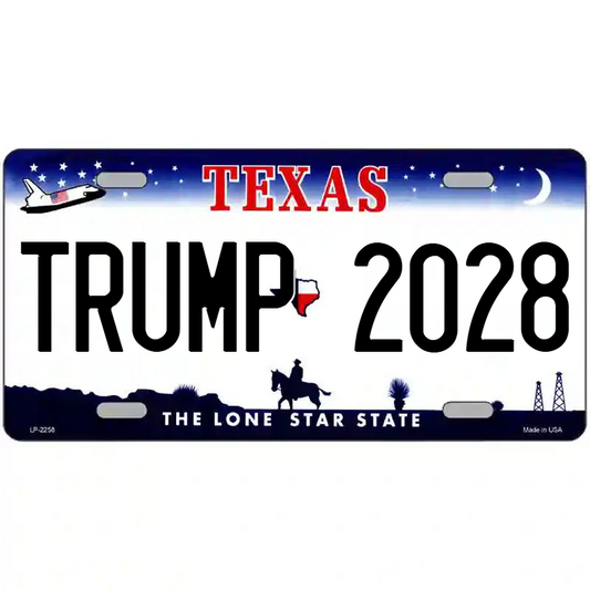 Trump 2028 Texas Metal Sign