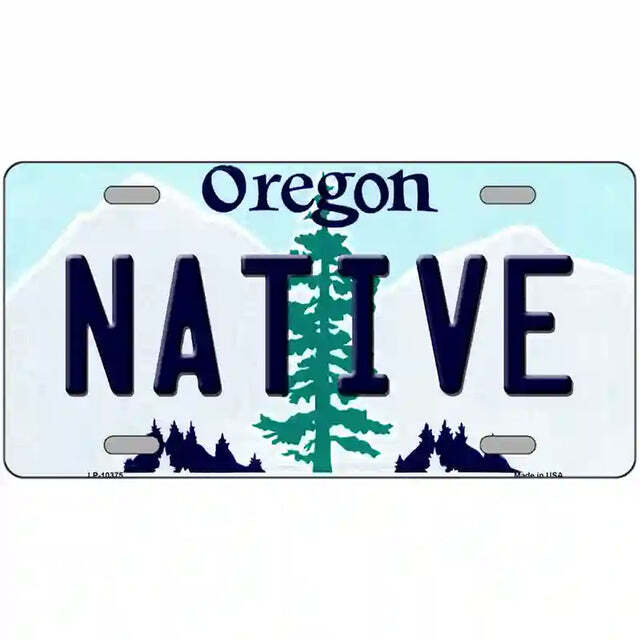 Native Oregon Metal Sign