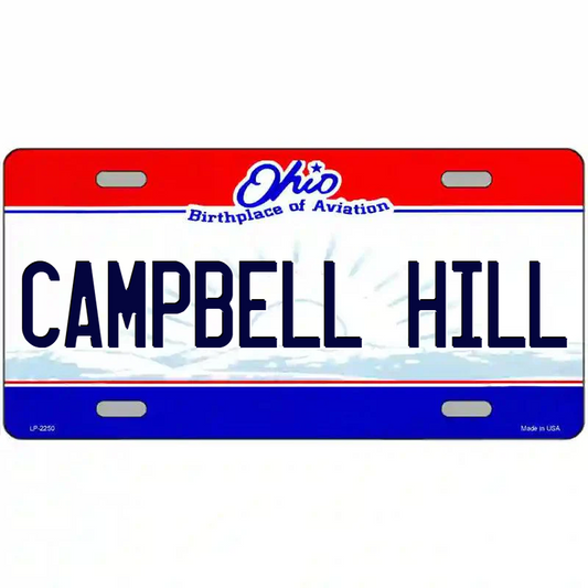 Campbell Hill Ohio Metal Sign
