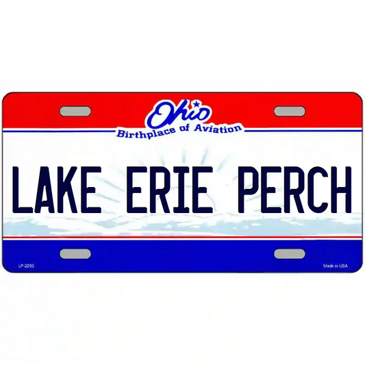 Lake Erie Perch Ohio Metal Sign