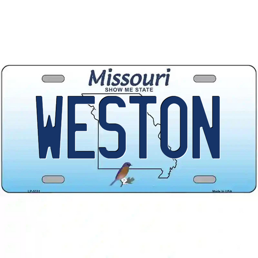 Weston Missouri Metal Sign