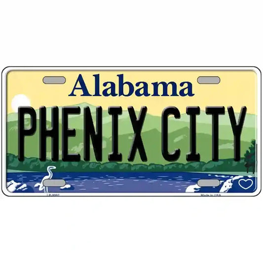 Phenix City Alabama Metal Sign