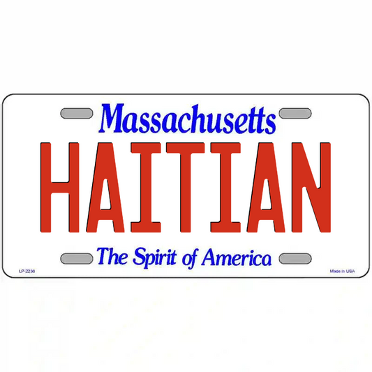 Haitian Massachusetts Metal Sign