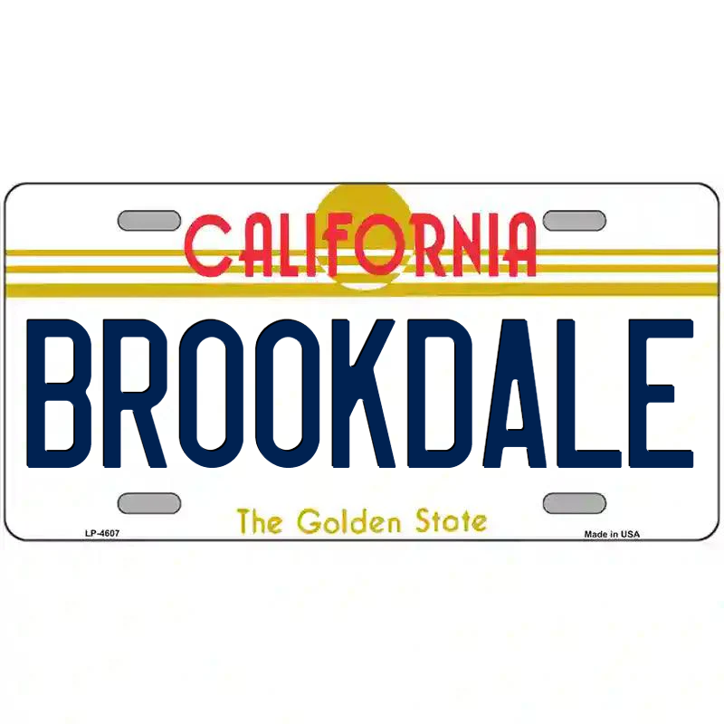 Brookdale California Metal Sign