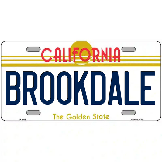 Brookdale California Metal Sign