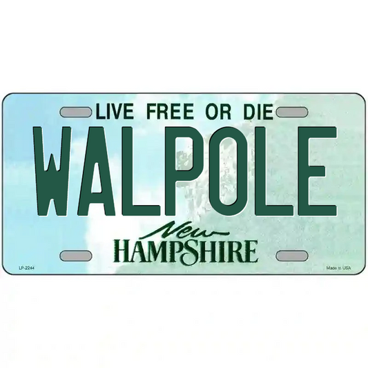 Walpole New Hampshire Metal Sign