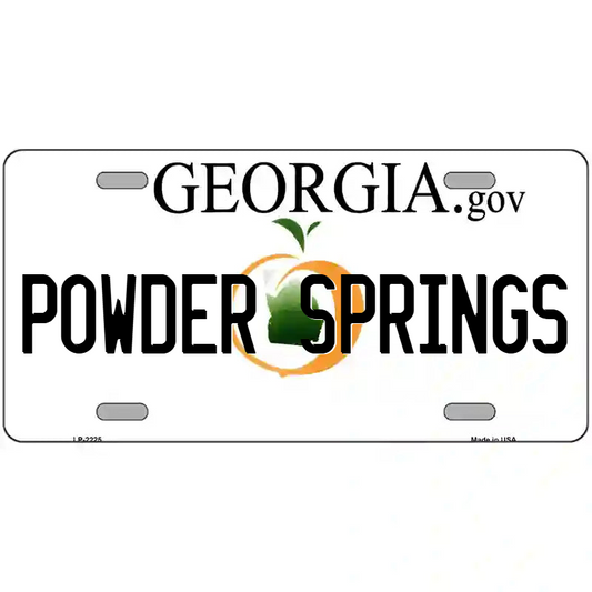Powder Springs Georgia Metal Sign