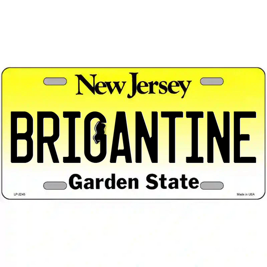 Brigantine New Jersey Metal Sign