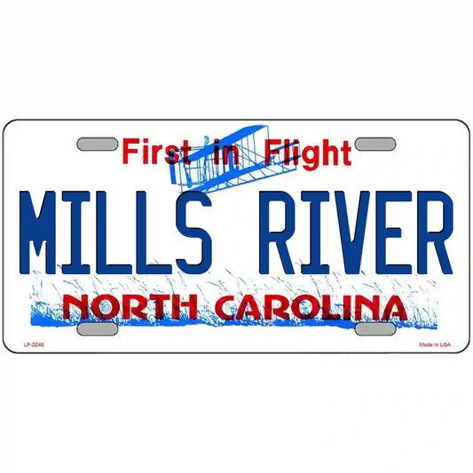 Mills River North Carolina Metal Sign