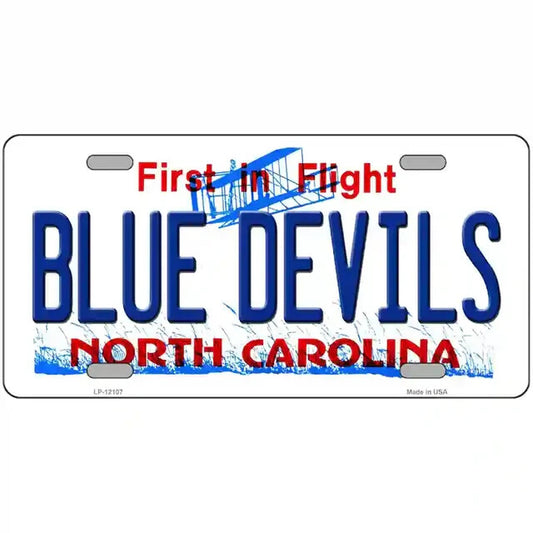 Blue Devils North Carolina Metal Sign