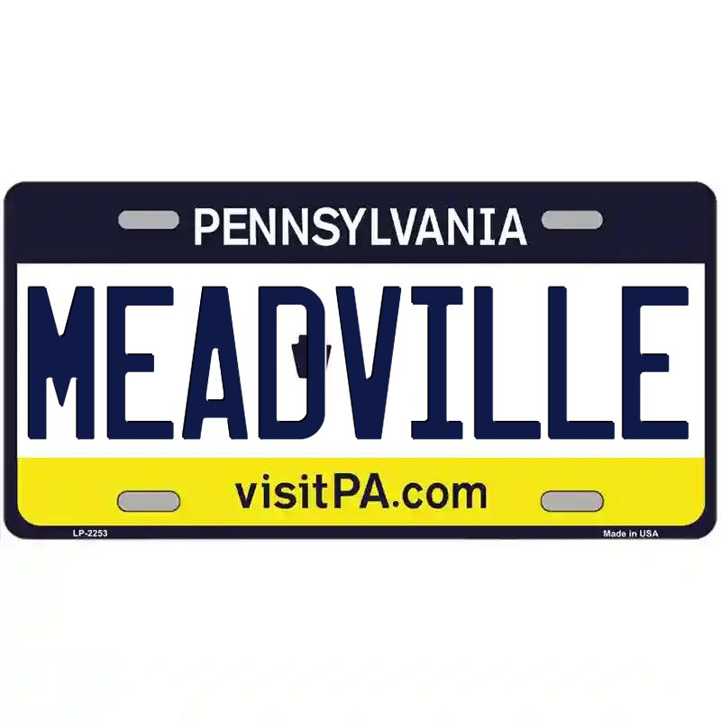 Meadville Pennsylvania Metal Sign