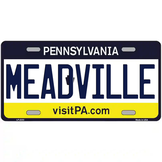 Meadville Pennsylvania Metal Sign
