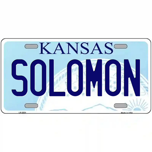 Solomon Kansas Metal Sign
