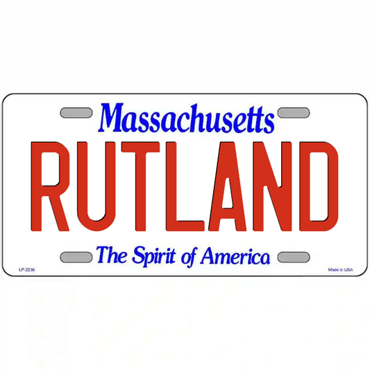 Rutland Massachusetts Metal Sign