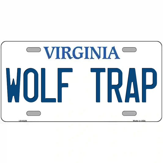 Wolf Trap Virginia Metal Sign