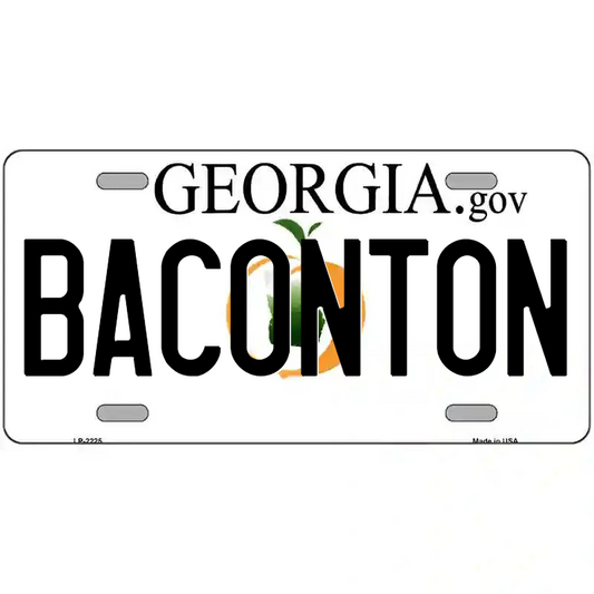 Baconton Georgia Metal Sign