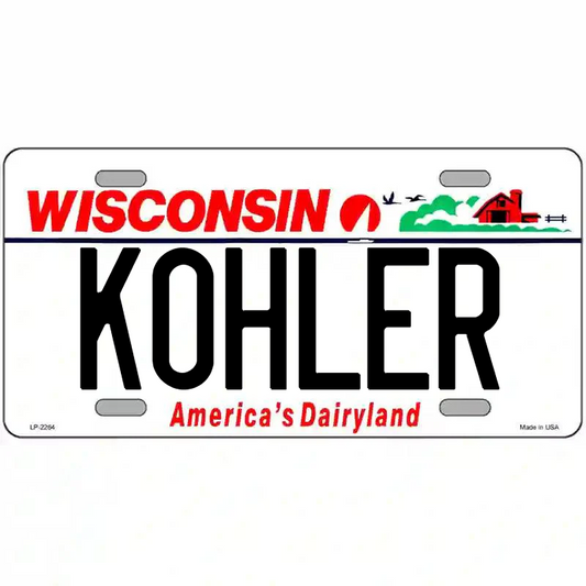 Kohler Wisconsin Metal Sign
