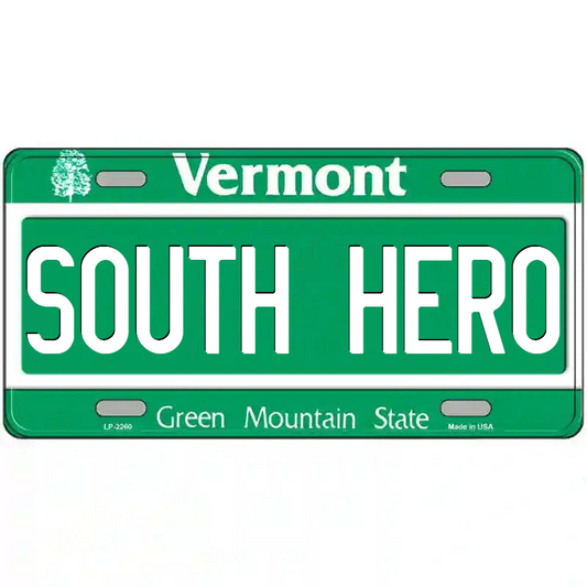 South Hero Vermont Metal Sign