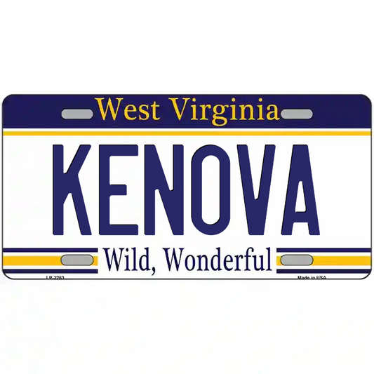 Kenova West Virginia Metal Sign