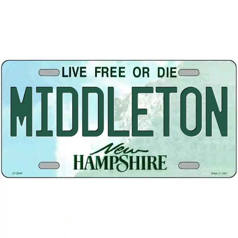 Middleton New Hampshire Metal Sign