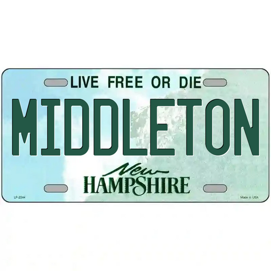 Middleton New Hampshire Metal Sign