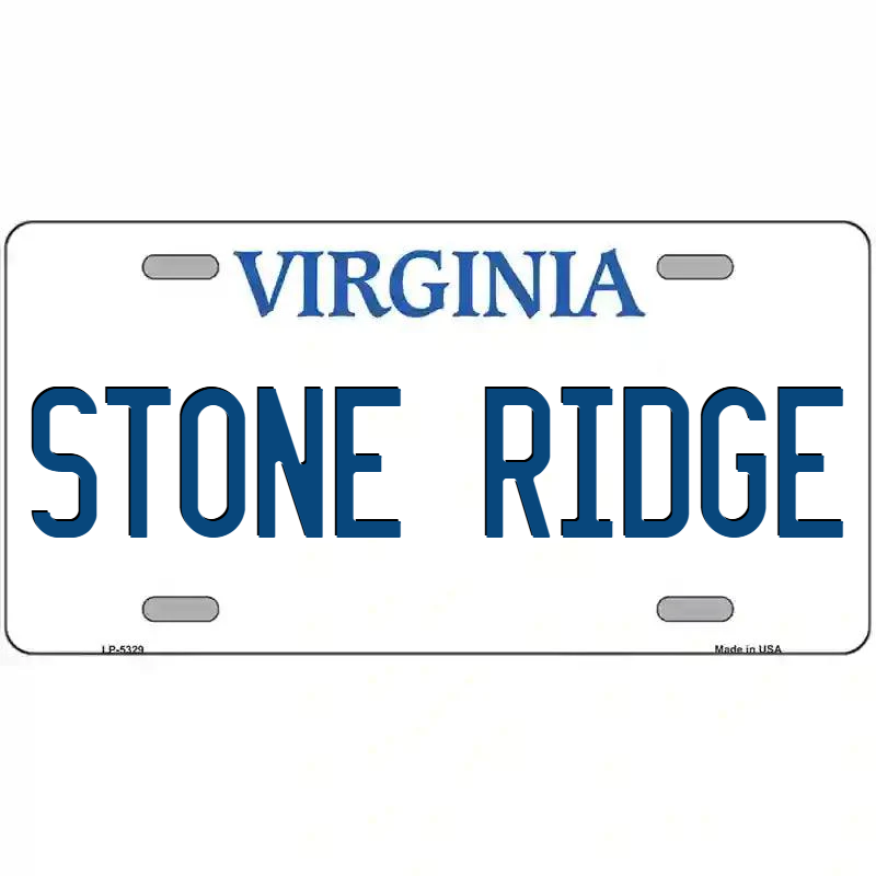 Stone Ridge Virginia Metal Sign
