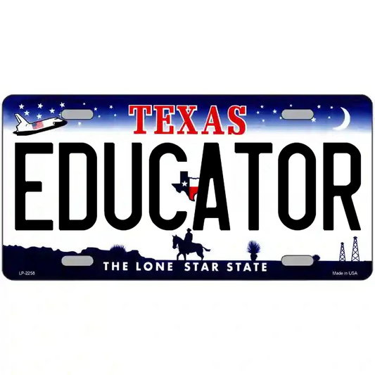 Educator Texas Metal Sign