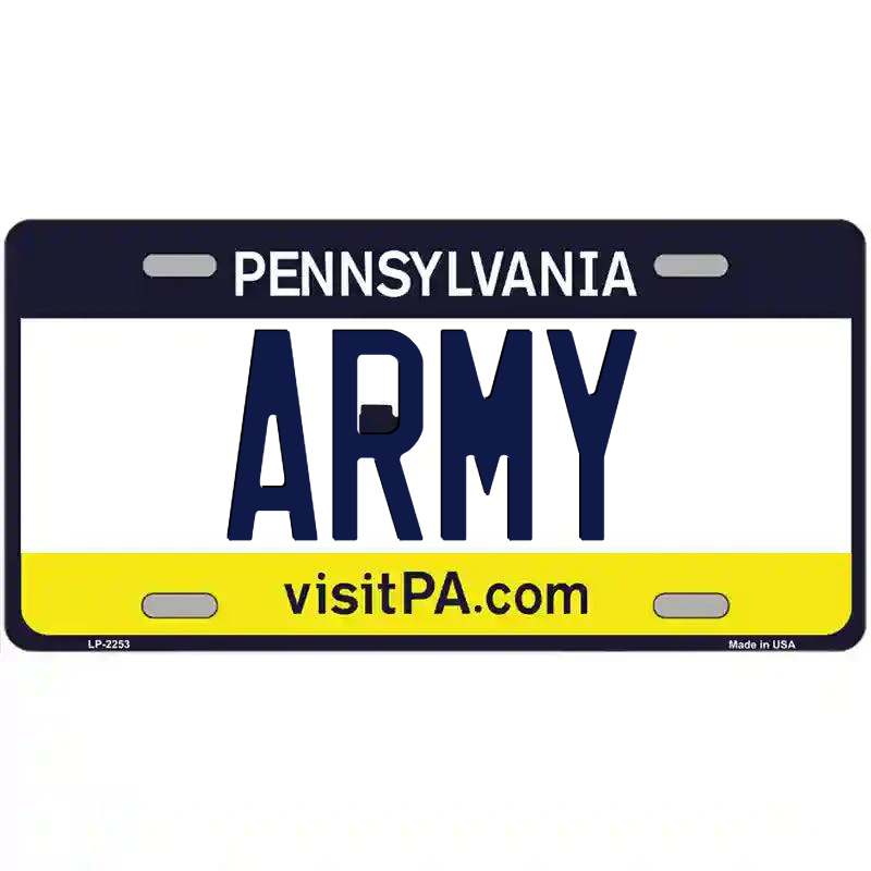Army Pennsylvania Metal Sign