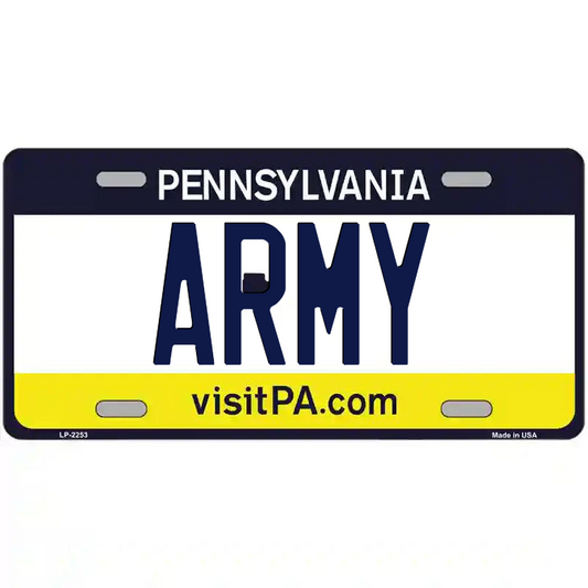 Army Pennsylvania Metal Sign