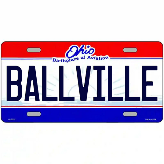 Ballville Ohio Metal Sign