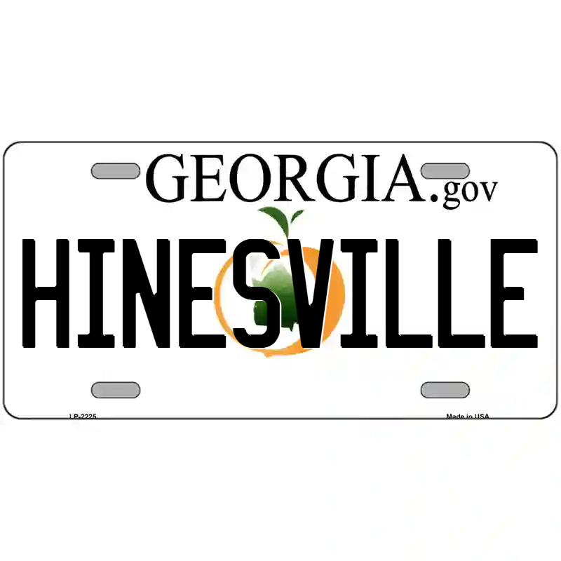 Hinesville Georgia Metal Sign