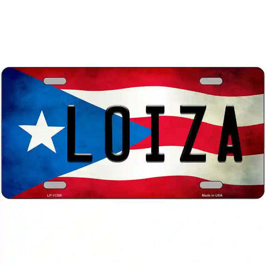 Loiza Puerto Rico Flag Metal Sign