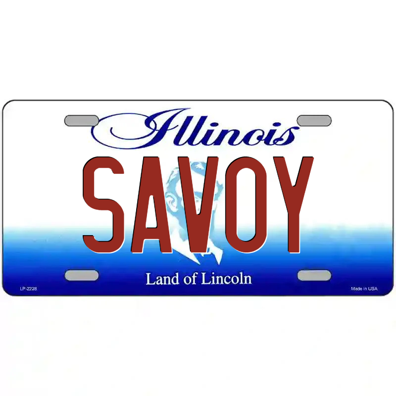 Savoy Illinois Metal Sign