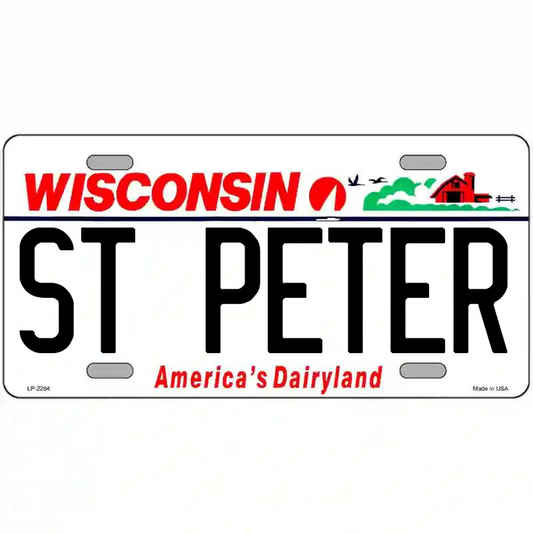 St Peter Wisconsin Metal Sign