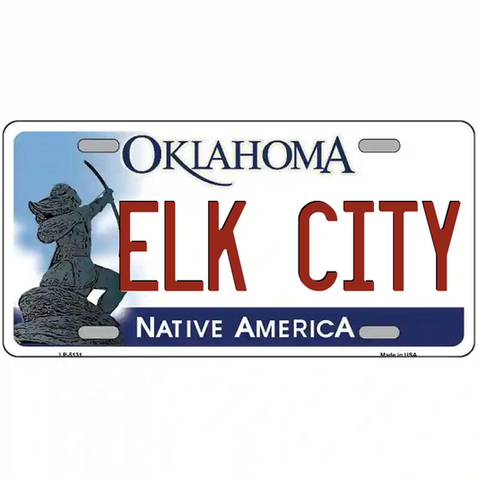 Elk City Oklahoma Metal Sign