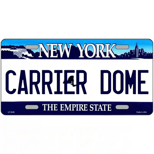 Carrier Dome New York Blue Metal Sign