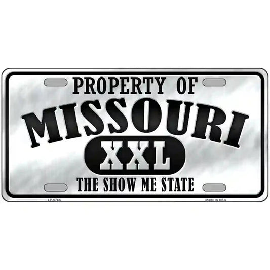 Property of Missouri The Show Me State Metal Sign
