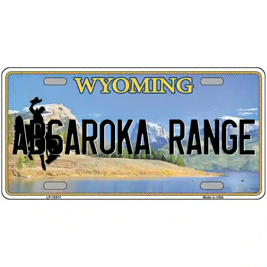 Absaroka Range Wyoming Metal Sign